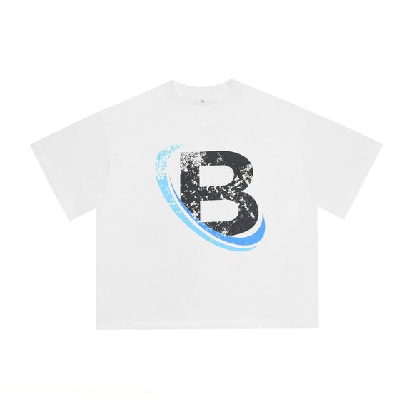 Billionaire Studios Stylish Letter B Graphic T Shirt